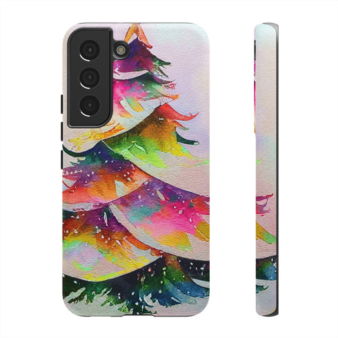 Swooshy Christmas Tree - Impact Resistant Phone Case Samsung Galaxy S22 Matte